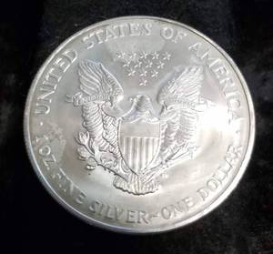 2004 AMERICAN SILVER EAGLE 1 TROY OZ. .999 FINE SILVER DOLLAR