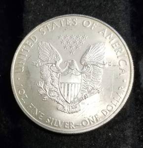 2009 AMERICAN SILVER EAGLE 1 TROY OZ. .999 FINE SILVER DOLLAR