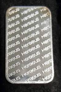 1 TROY OZ. .999 FINE SILVER BAR VINTAGE HORAEUS