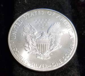 2010 AMERICAN SILVER EAGLE 1 TROY OZ. .999 FINE SILVER DOLLAR
