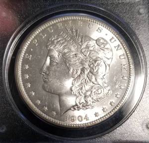 1904-O MORGAN SILVER DOLLAR MS63 PCGS 1st GENERATION HOLDER