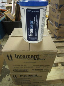 lot 234 image: MEDIVATORS INTERCEPT WIPES, DETERGENT WIPES FOR PRECLEANING MEDICAL DEVICES - CASES