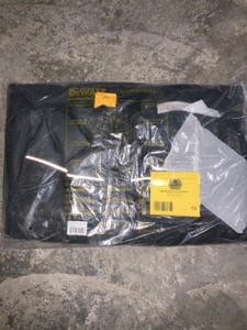 DEWALT Brookeville Mens Size Large Black Polyester Waterproof Hooded Jacket NEW SEE PICS