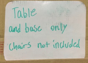 progressive furniture willow distressed white rectangular counter table. see pictures
