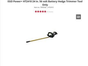 PALLET OF 6 EGO POWER HT2410 24IN. 56 VOLT BATTERY HEDGE TRIMMER (TOOL ONLY) SEE PICTURES