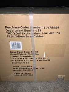 HUSKY 32.8 IN. D 2 DOOR STEEL GARAGE BASE CABINET. SEE PICTURES