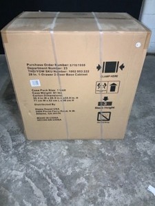 HUSKY 28 IN. D 1-DRAWER 2 DOOR STEEL GARAGE BASE CABINET. SEE PICTURES