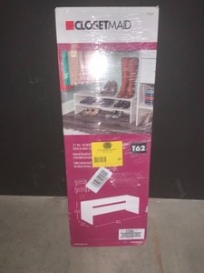 CLOSET MAID SELECTIVE 31IN WHITE ACCESSORY ORGANIZER FOR WOOD CLOSET SYSTEM. SEE PICTURES