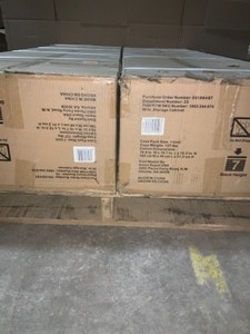 2 HUSKY 72 IN. D STEEL TALL GARAGE CABINET. SEE PICTURES
