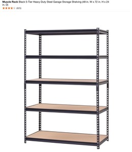 ASSORTED MUSCLERACK AND HUSKY 5 TIER SHELVING SEE PICS