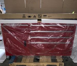 HUSKY 62 IN. 5-DRAWER 1-DOOR MOBILE WORKBENCH IN RED NEW SEE PICS