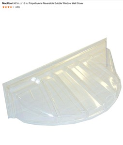 MACCOURT POLYETHYLENE REVERSIBLE BUBBLE WINDOW WELL COVER. SEE PICTURE