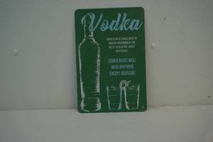 lot 36 image: Vodka sign