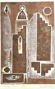 Annette Robyns (1914-1994) lithograph