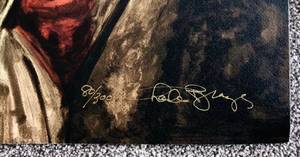 Charles Bragg, REALLY BIG PORTRAIT OF REMBRANDT, Aristotle, Signed Lithograph