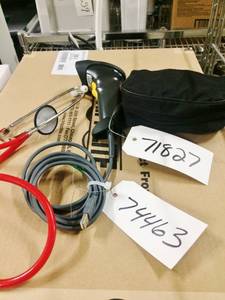 Blood Pressure Monitor Aneroid Sphygmomanometer with Cuff &amp Stethoscope PLUS Scan Gun