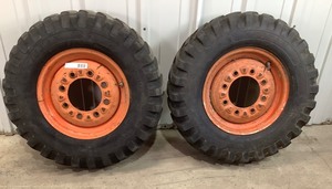 lot 12 image: Solid Skid Loader Tires - 7.00-15SS - pair of 2