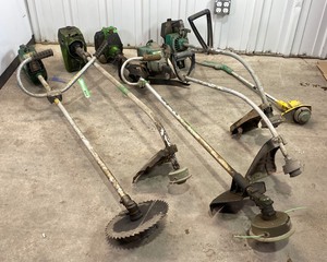 lot 81 image: WeedEater, Green Machine String Trimmers (for parts)