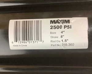 lot 42 image: Maxim 2500 PSI Cylinder