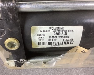 lot 44 image: Wolverine 2500 PSI Cylinder