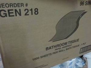 Case of 96 - 1 ply Gen 218 Bathroom...