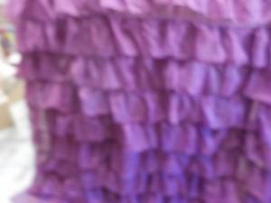 Purple Ruffled Shower Curtains...