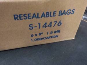 Full Case of 1000 Uline Resealable ...