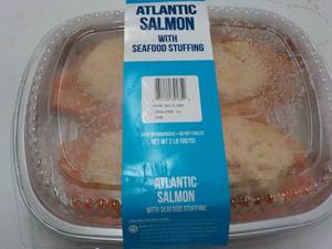 2 lb. Pkg Frozen Atlantic Salmon wi...