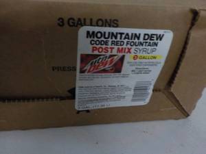 5 - 3 Gallon Mountain Dew Code Red ...