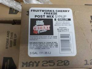 5 - 3 Gallon Fruitworks Cherry Free...
