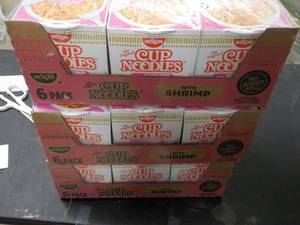 3 - 6 packs Nissum Cup Noodles nea...