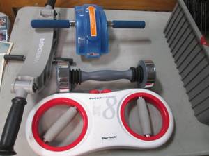Lot of fitness equipment including ...