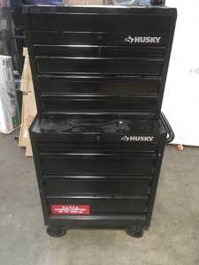 Husky 27 in Tool Chest Combo slight damage no key not  see picture