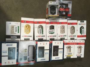 Lot of assorted Smart CodeTouch Pad Door entry sets customer returns see pictures