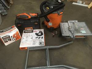 Lot of assorted Ridgid tools used various conditions review pictures