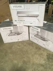Lot of Vissani Range Hoods various models customer returns see pictures