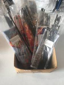 lot 74 image: Brand New Lot of Eleven Various Seasonal Yard Flag Decorations
