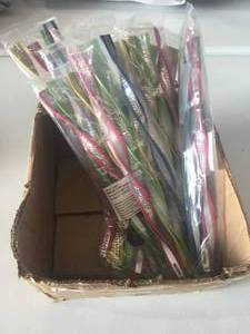 lot 75 image: Brand New Lot of Seven 4-Pack Reflective Ribbon Yard Spinners