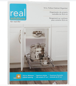 lot 4 image: Brand New Knape & Vogt Real Solutions Slide Out Wire Basket Organizer