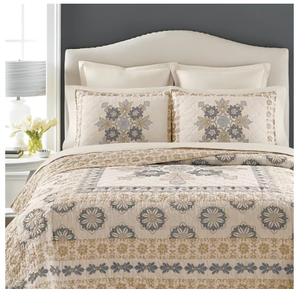 lot 106 image: Brand New Martha Stewart Collection 100% Cotton Lady Jane Collectors Twin Quilt