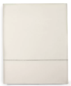 lot 112 image: Brand New Carter Club Damask Solid 100% Supima Cotton 550 Thread Count Full Flat Sheet