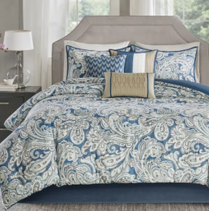 lot 131 image: Brand New Madison Park Gabby 7 Piece Queen Comforter Set