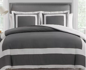 lot 147 image: Brand New VCNY Home Avondale King 3 Piece Duvet Set