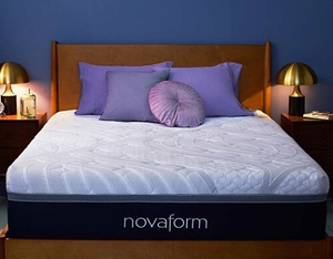 lot 158 image: Brand New Novaform 14 Comfort Grande Plus Memory Foam King Mattress