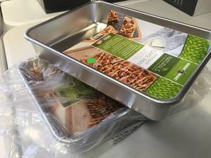 lot 49 image: Brand New Lot of Two Nordic Ware Rectangular Baking Pans 12 x 8.6 x 2.5