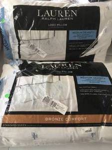 lot 85 image: Brand New Lot of Two Lauren Ralph Lauren Logo Down Alternative Pillows