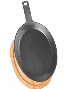 lot 59 image: Brand New Martha Stewart Collection Cast Iron Fajita Pan & Base