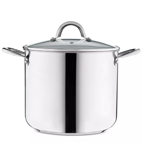 lot 60 image: Brand New Tools of the Trade 12 Quart Stainless Steel Stockpot with Lid