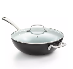 lot 64 image: Brand New Martha Stewart Collection Culinary Science Forged Aluminum 12 Wok