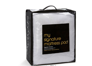 lot 89 image: Brand New Bloomingdales Twin Mattress Pad My Signature 300 Thread Count